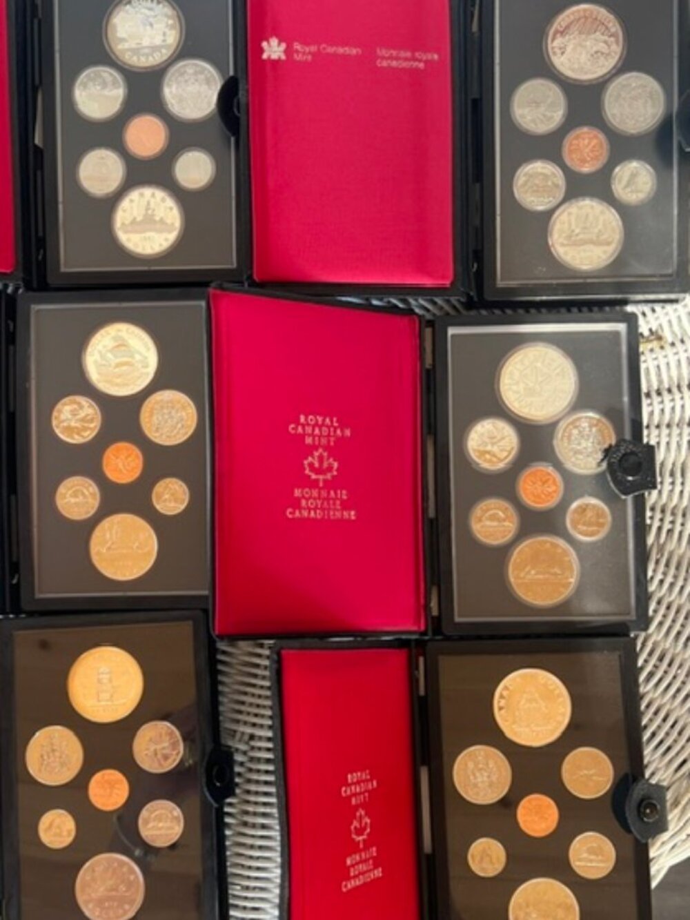 RCM 1975-1981 Double Dollar Coin Sets Silver